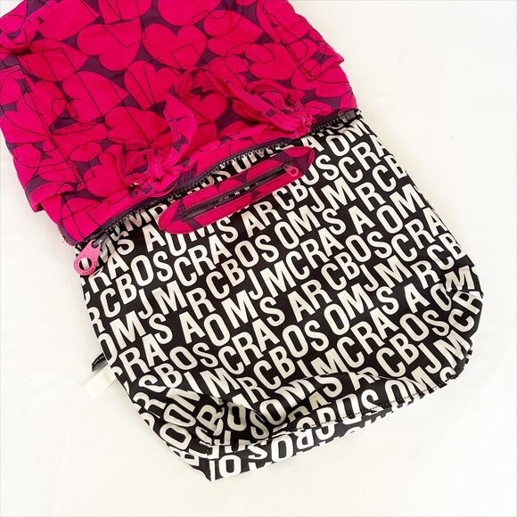 Marc Jacobs Hot Pink and Purple Large Nylon Tote EUC - Picture 4 of 11